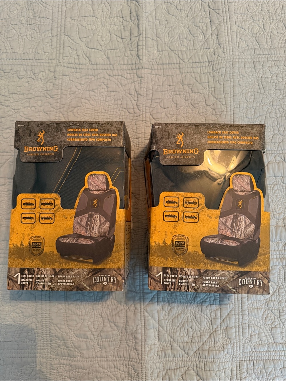 Browning Black and Camo Front Seat Covers (Pair)